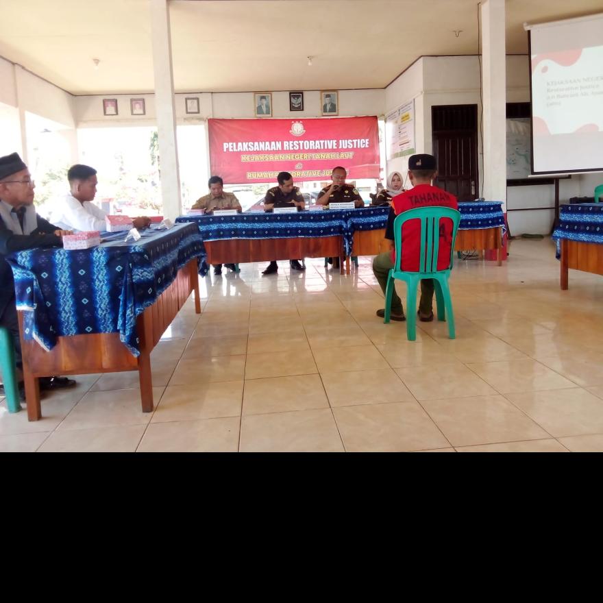 Kejaksaan Negari Tanah Laut kembali menggelar Restorative Justice di Desa Bumi Jaya